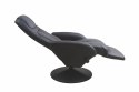 Halmar OPTIMA recliner fotel rozkładany czarny materiał: eco skóra / PVC Halmar OPTIMA recliner fotel rozkładany czarny materiał: eco skóra / PVC