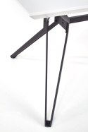 STÓŁ PROSTOKĄTNY 160X90 PASCAL BLAT MDF lakier BIAŁY / CZARNY stal malowana proszkowo HALMAR STÓŁ PROSTOKĄTNY 160X90 PASCAL BLAT MDF lakier BIAŁY / CZARNY stal malowana proszkowo HALMAR
