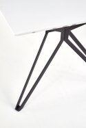 STÓŁ PROSTOKĄTNY 160X90 PASCAL BLAT MDF lakier BIAŁY / CZARNY stal malowana proszkowo HALMAR STÓŁ PROSTOKĄTNY 160X90 PASCAL BLAT MDF lakier BIAŁY / CZARNY stal malowana proszkowo HALMAR