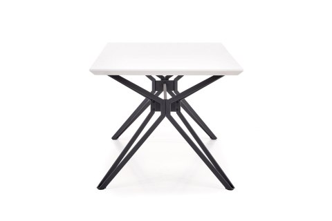 STÓŁ PROSTOKĄTNY 160X90 PASCAL BLAT MDF lakier BIAŁY / CZARNY stal malowana proszkowo HALMAR STÓŁ PROSTOKĄTNY 160X90 PASCAL BLAT MDF lakier BIAŁY / CZARNY stal malowana proszkowo HALMAR