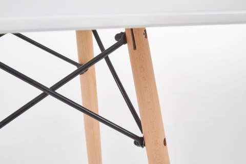 Halmar stół PROMETHEUS KWADRAT 80x80 biały MDF lakierowany nogi drewno lite bukowe + stal malowana Halmar stół PROMETHEUS KWADRAT 80x80 biały MDF lakierowany nogi drewno lite bukowe + stal malowana