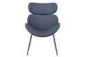 ACTONA Fotel Cazar Dark Blue czarna podstawa ACTONA Fotel Cazar Dark Blue czarna podstawa