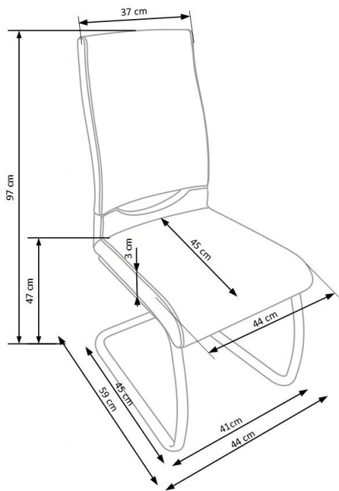 Halmar K259 krzesło popiel / biały Halmar K259 krzesło popiel / biały