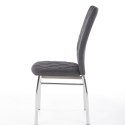 Halmar K309 krzesło ciemny popiel, materiał: tkanina / stal chromowana Halmar K309 krzesło ciemny popiel, materiał: tkanina / stal chromowana