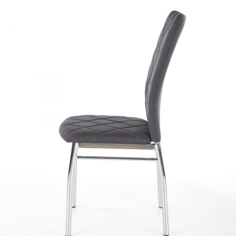 Halmar K309 krzesło ciemny popiel, materiał: tkanina / stal chromowana Halmar K309 krzesło ciemny popiel, materiał: tkanina / stal chromowana