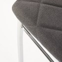 Halmar K309 krzesło ciemny popiel, materiał: tkanina / stal chromowana Halmar K309 krzesło ciemny popiel, materiał: tkanina / stal chromowana