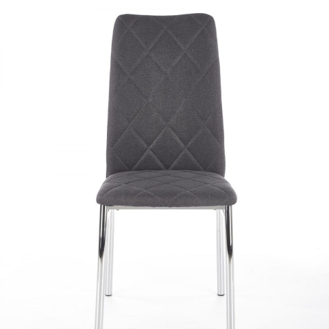 Halmar K309 krzesło ciemny popiel, materiał: tkanina / stal chromowana Halmar K309 krzesło ciemny popiel, materiał: tkanina / stal chromowana