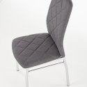 Halmar K309 krzesło ciemny popiel, materiał: tkanina / stal chromowana Halmar K309 krzesło ciemny popiel, materiał: tkanina / stal chromowana
