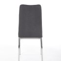 Halmar K309 krzesło ciemny popiel, materiał: tkanina / stal chromowana Halmar K309 krzesło ciemny popiel, materiał: tkanina / stal chromowana