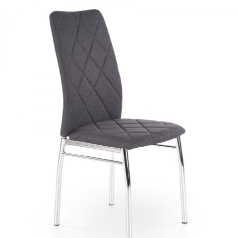 Halmar K309 krzesło ciemny popiel, materiał: tkanina / stal chromowana Halmar K309 krzesło ciemny popiel, materiał: tkanina / stal chromowana