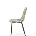 Halmar K317 krzesło tapicerka - wielobarwny, nogi - czarny