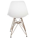 D2.DESIGN Krzesło P016 PP Gold białe D2.DESIGN Krzesło P016 PP Gold białe