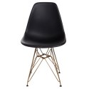 D2.DESIGN Krzesło P016 PP Gold czarne D2.DESIGN Krzesło P016 PP Gold czarne