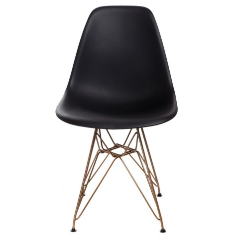 D2.DESIGN Krzesło P016 PP Gold czarne D2.DESIGN Krzesło P016 PP Gold czarne