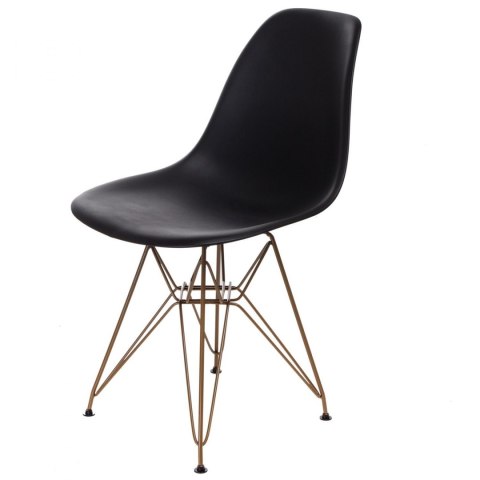 D2.DESIGN Krzesło P016 PP Gold czarne D2.DESIGN Krzesło P016 PP Gold czarne