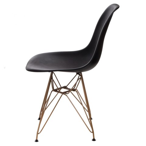 D2.DESIGN Krzesło P016 PP Gold czarne D2.DESIGN Krzesło P016 PP Gold czarne