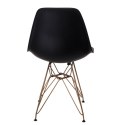 D2.DESIGN Krzesło P016 PP Gold czarne D2.DESIGN Krzesło P016 PP Gold czarne