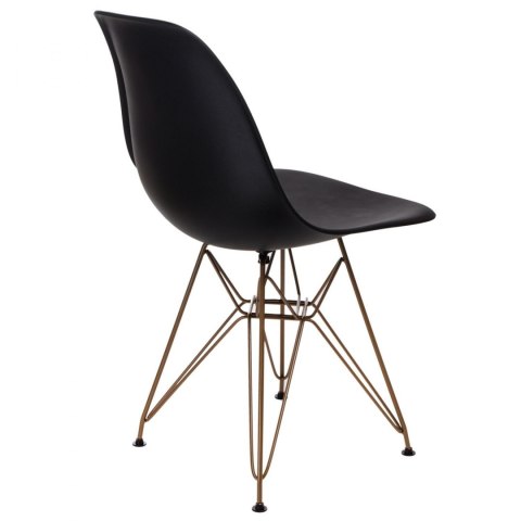 D2.DESIGN Krzesło P016 PP Gold czarne D2.DESIGN Krzesło P016 PP Gold czarne