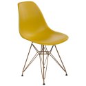 D2.DESIGN Krzesło P016 PP Gold dark olive D2.DESIGN Krzesło P016 PP Gold dark olive