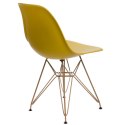 D2.DESIGN Krzesło P016 PP Gold dark olive D2.DESIGN Krzesło P016 PP Gold dark olive