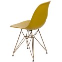 D2.DESIGN Krzesło P016 PP Gold dark olive D2.DESIGN Krzesło P016 PP Gold dark olive