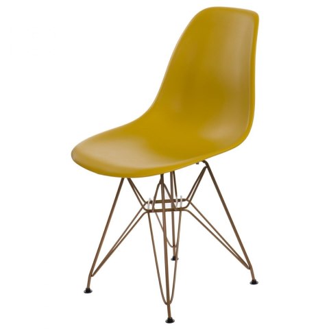 D2.DESIGN Krzesło P016 PP Gold dark olive D2.DESIGN Krzesło P016 PP Gold dark olive