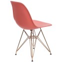 D2.DESIGN Krzesło P016 PP Gold dark peach D2.DESIGN Krzesło P016 PP Gold dark peach