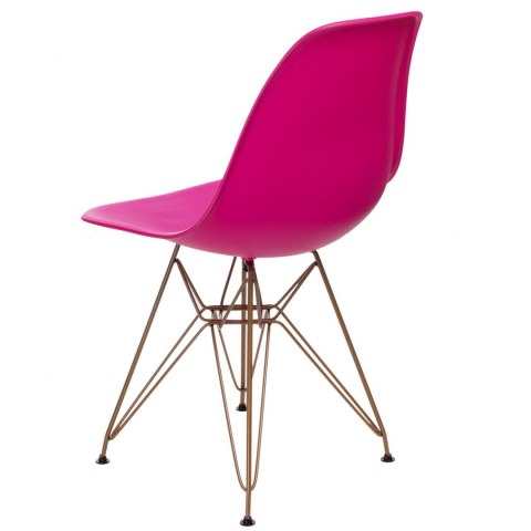 D2.DESIGN Krzesło P016 PP Gold dark pink D2.DESIGN Krzesło P016 PP Gold dark pink
