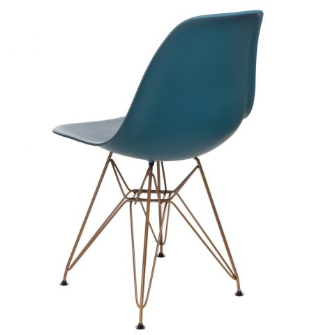 D2.DESIGN Krzesło P016 PP Gold navy green D2.DESIGN Krzesło P016 PP Gold navy green