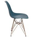 D2.DESIGN Krzesło P016 PP Gold navy green D2.DESIGN Krzesło P016 PP Gold navy green