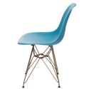 D2.DESIGN Krzesło P016 PP Gold ocean blue D2.DESIGN Krzesło P016 PP Gold ocean blue