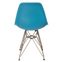 D2.DESIGN Krzesło P016 PP Gold ocean blue D2.DESIGN Krzesło P016 PP Gold ocean blue