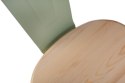 D2.DESIGN Krzesło Paris Arms Wood metalowe zielone, drewno sosnowe - naturalny D2.DESIGN Krzesło Paris Arms Wood metalowe zielone, drewno sosnowe - naturalny