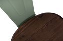 D2.DESIGN Krzesło Paris Arms Wood metalowe zielone, drewno sosnowe kolor orzech D2.DESIGN Krzesło Paris Arms Wood metalowe zielone, drewno sosnowe kolor orzech