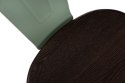 D2.DESIGN Krzesło Paris Arms Wood metalowe zielone, drewno sosnowe szczotkowane kolor orzech D2.DESIGN Krzesło Paris Arms Wood metalowe zielone, drewno sosnowe szczotkowane kolor orzech