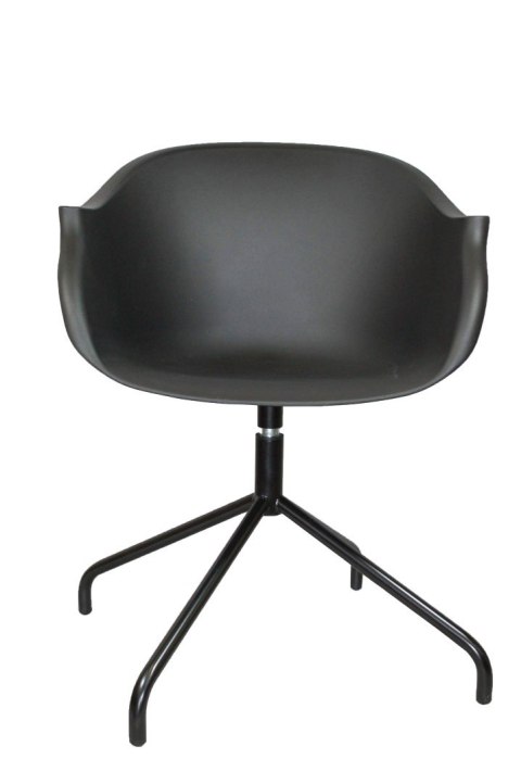 KRZESŁO OBROTOWE FOTEL Roundy Black CZARNY tworzywo podstawa metal Z PODŁOKIETNIKAMI wygodne i nowoczesne KRZESŁO OBROTOWE FOTEL Roundy Black CZARNY tworzywo podstawa metal Z PODŁOKIETNIKAMI wygodne i nowoczesne
