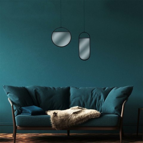 Intesi Lustro Mys Oval czarne wiszące Intesi Lustro Mys Oval czarne wiszące