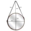 Intesi Lustro okrągłe Runa 40cm naturalne Intesi Lustro okrągłe Runa 40cm naturalne