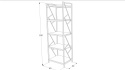 SIGNAL REGAŁ TABLO R5 DĄB MDF, CIEMNY BRĄZ 60/40 SIGNAL REGAŁ TABLO R5 DĄB MDF, CIEMNY BRĄZ 60/40