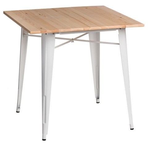 D2.DESIGN Stół Paris Wood biały sosna naturalna D2.DESIGN Stół Paris Wood biały sosna naturalna
