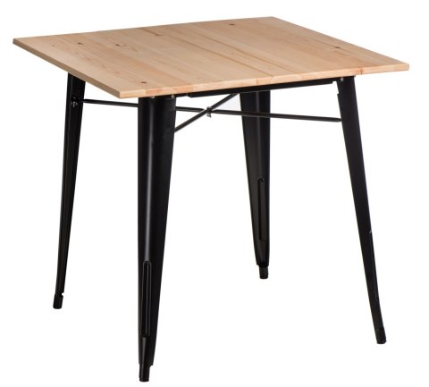 D2.DESIGN Stół Paris Wood czarny sosna naturalna D2.DESIGN Stół Paris Wood czarny sosna naturalna