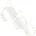 Intesi Zestaw 3 lusterek Hexa Gold Intesi Zestaw 3 lusterek Hexa Gold