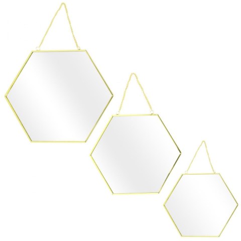 Intesi Zestaw 3 lusterek Hexa Gold Intesi Zestaw 3 lusterek Hexa Gold