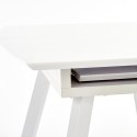 Halmar ARDEN stół rozkładany blat - biały, nogi - biały