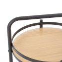 Halmar BAR11 stolik barowy czarny / naturalny Halmar BAR11 stolik barowy czarny / naturalny