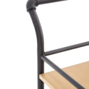 Halmar BAR12 stolik barowy czarny / naturalny Halmar BAR12 stolik barowy czarny / naturalny
