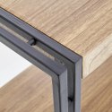 Halmar regał BOLIVAR REG1 MDF okleinowany dąb złoty /stal malowana proszkowo czarny 100x30 Halmar regał BOLIVAR REG1 MDF okleinowany dąb złoty /stal malowana proszkowo czarny 100x30