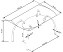 Halmar CORWIN BIS stół bezbarwny szkło + metal