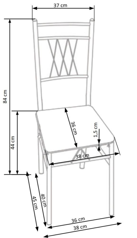 HALMAR FAUST zestaw stół + 4 krzesła MDF laminowany dąb sonoma stal malowana proszkowo HALMAR FAUST zestaw stół + 4 krzesła MDF laminowany dąb sonoma stal malowana proszkowo