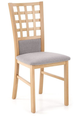 Halmar GERARD3 krzesło drewniane dąb miodowy / szary tap: Inari 91
